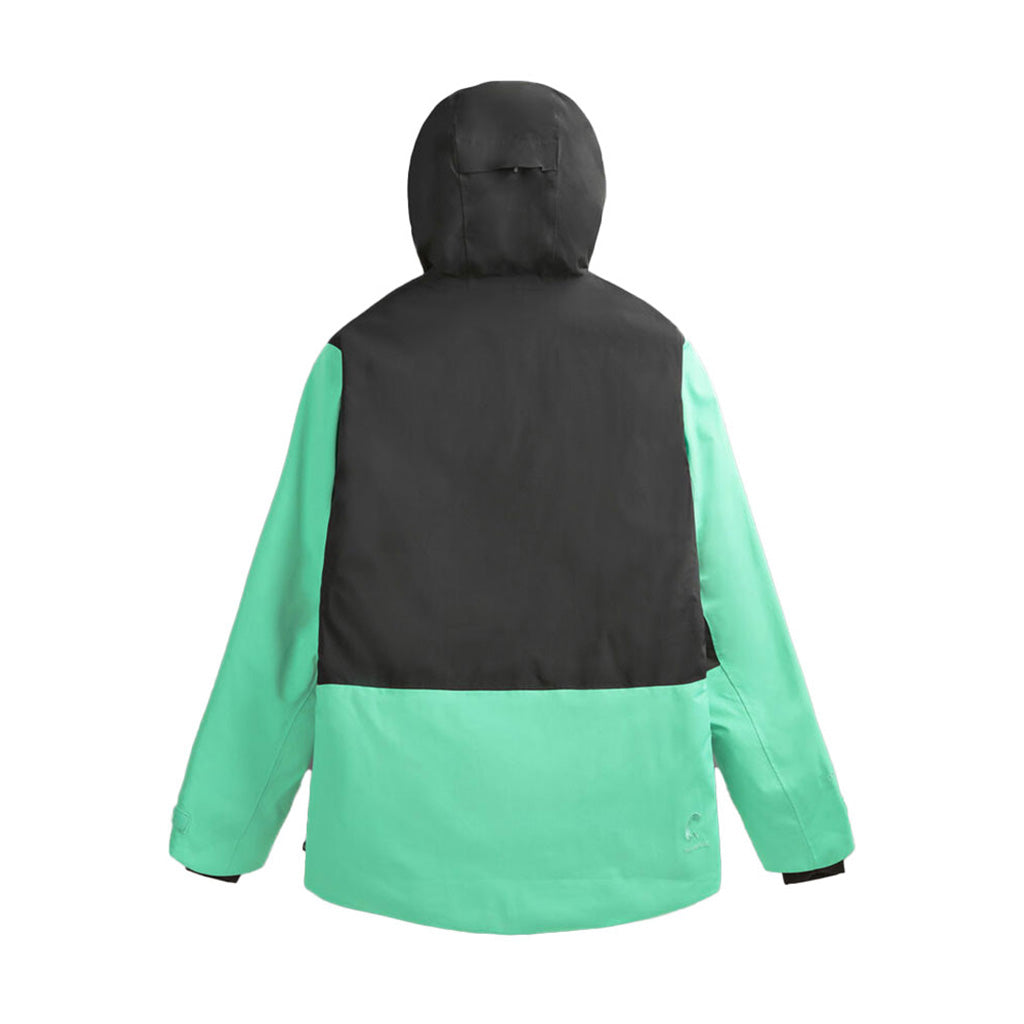 En Skijakke, Naikoon i farven B Spectra grøn-sort set bag fra