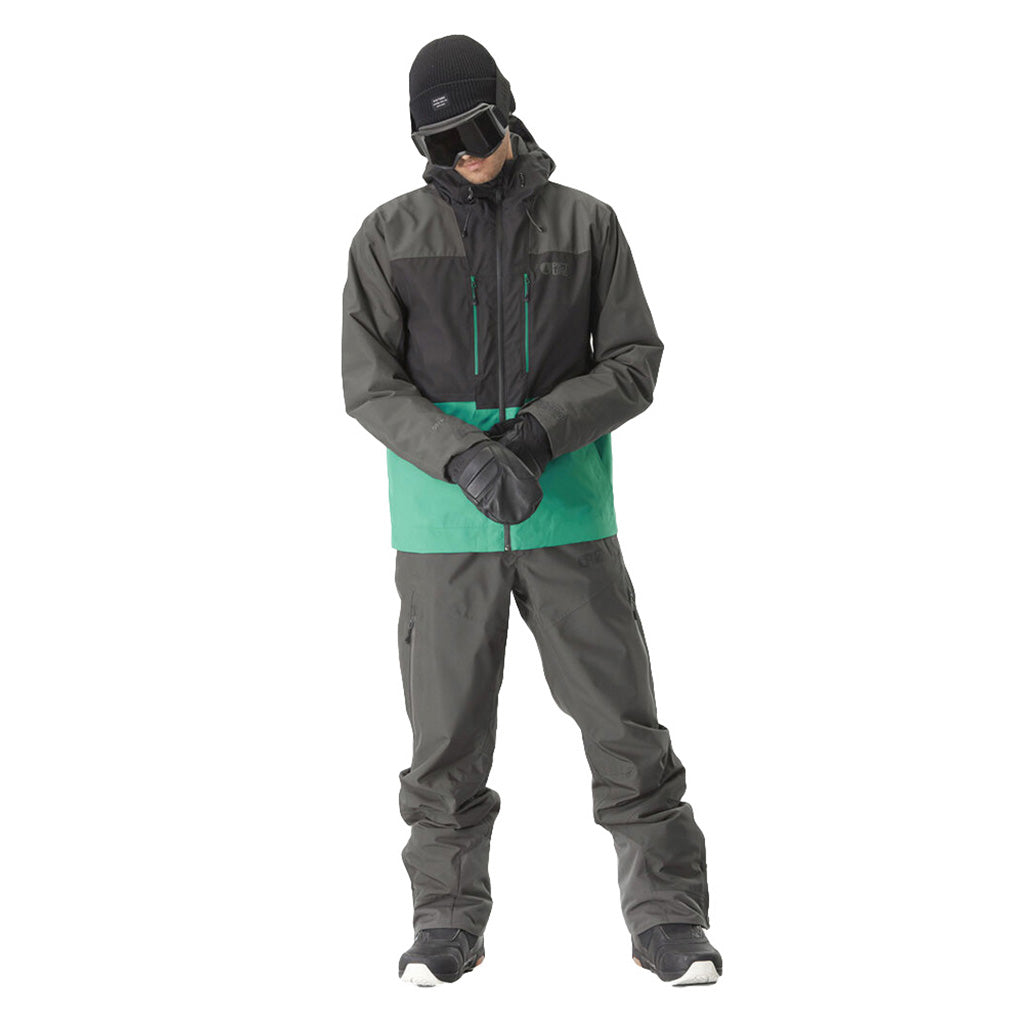 En Skijakke, Object i farven Spectra grøn set forfra