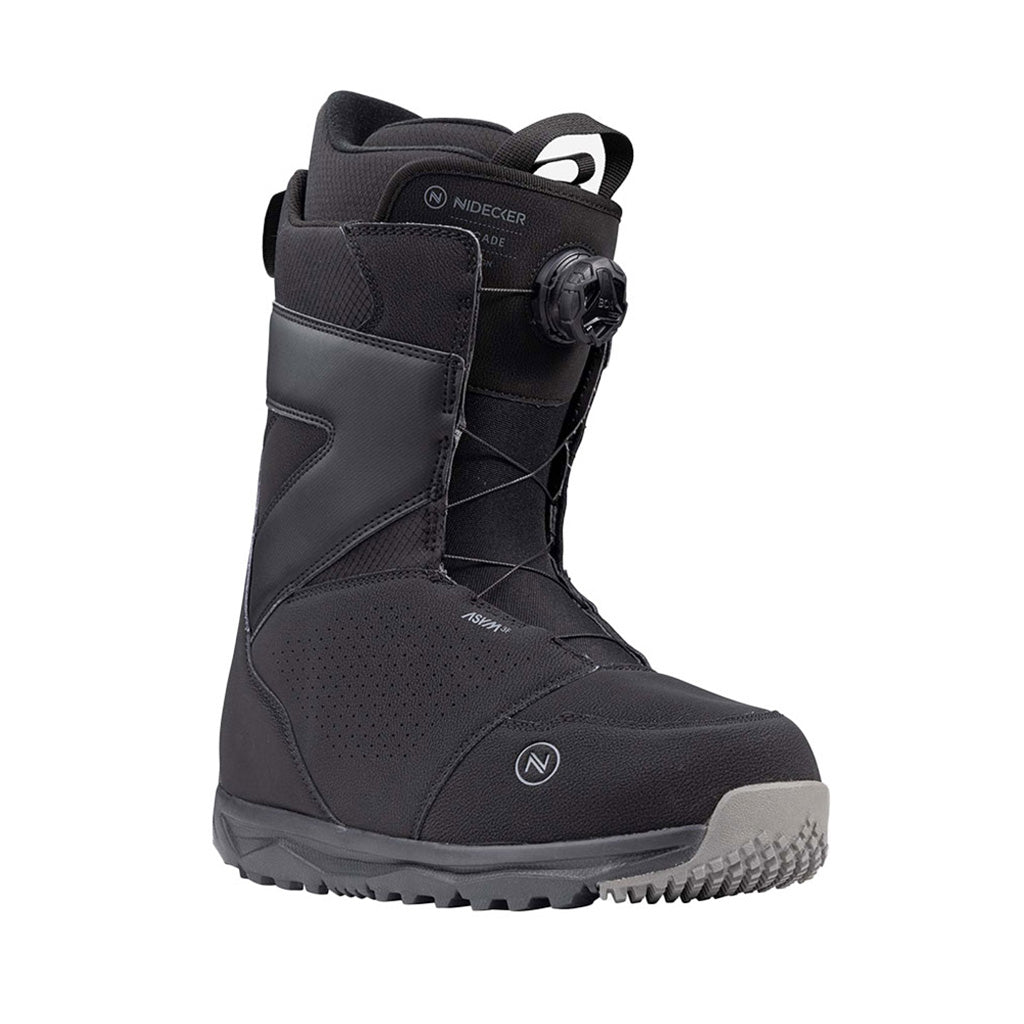 Cascade Snowboardstøvler i farven sort set fra siden