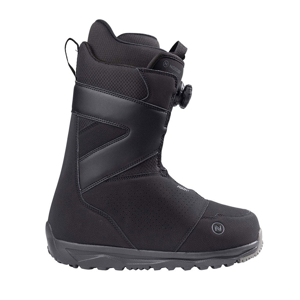 Cascade Snowboardstøvler i farven sort set fra siden