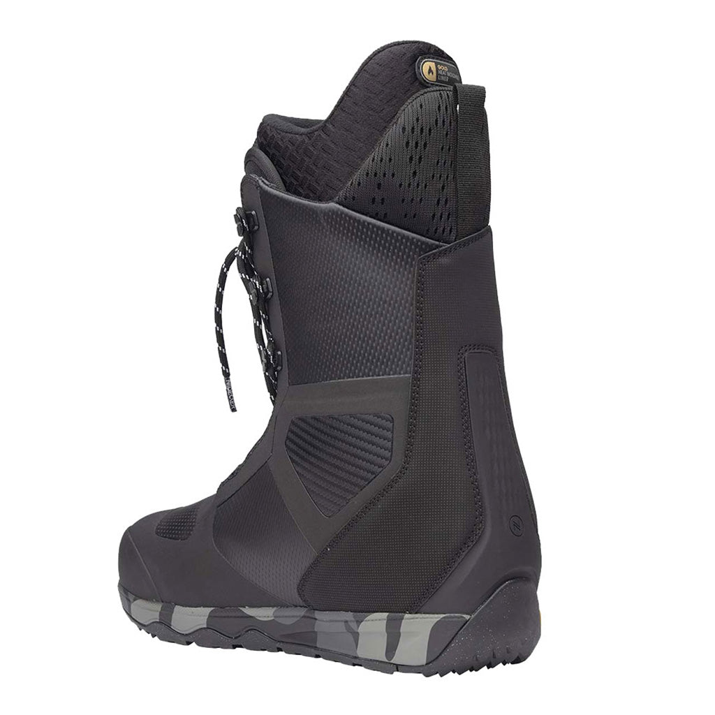 Kita Hybrid Snowboardstøvler i farven sort set fra venstre side