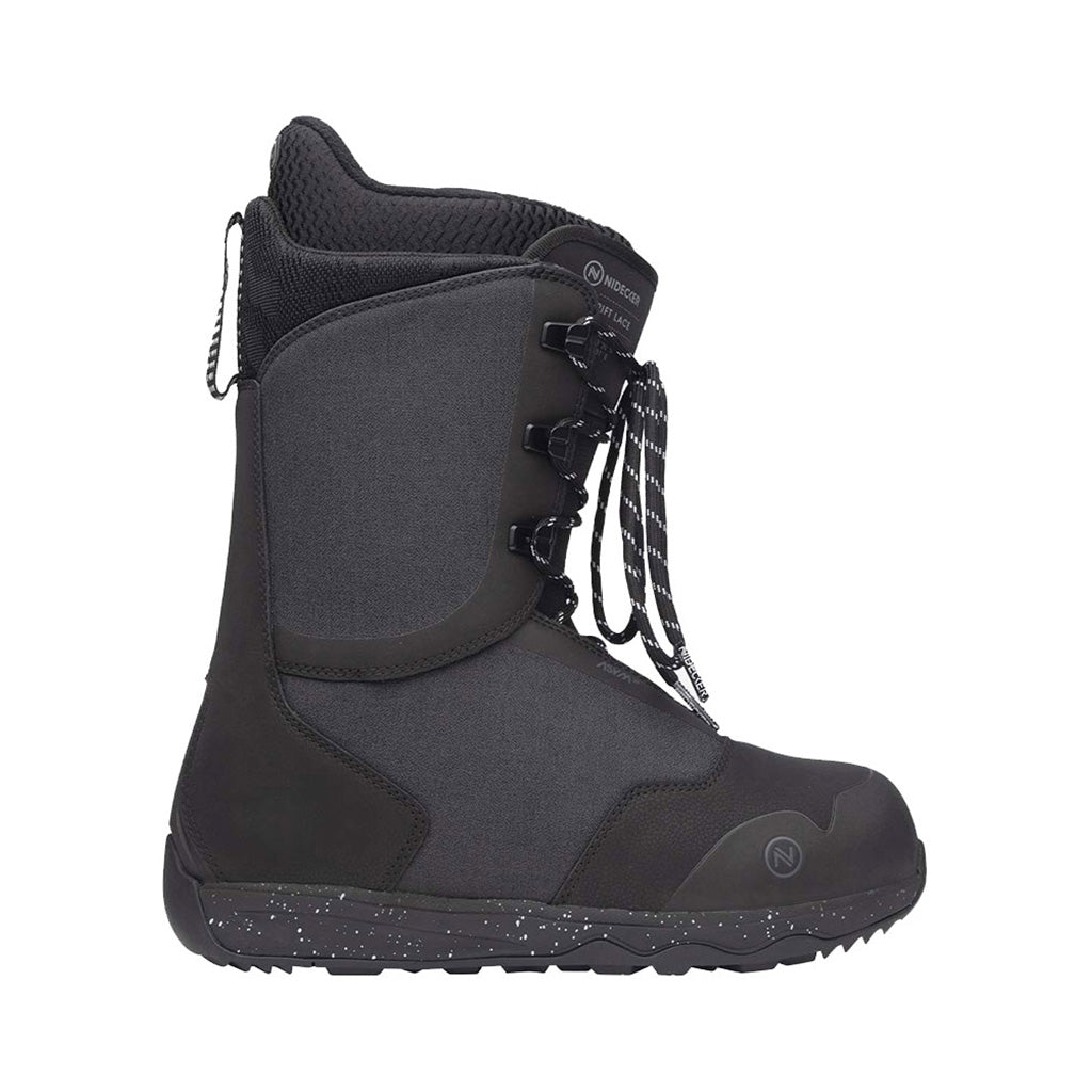 Rift Lace Snowboardstøvler i farven sort set fra venstre side