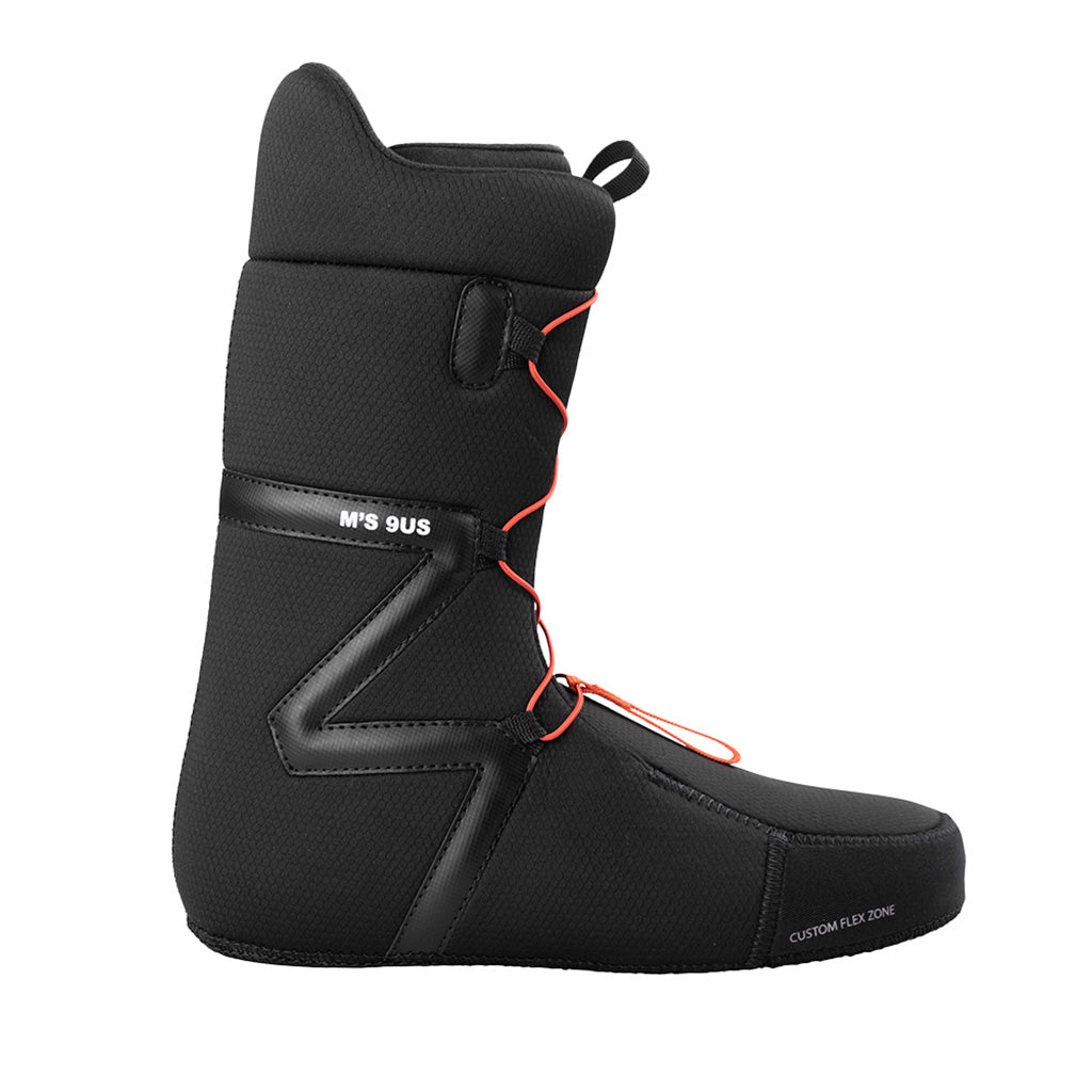 Ansr Rental Lace Snowboardstøvler i farven sort set fra venstre side