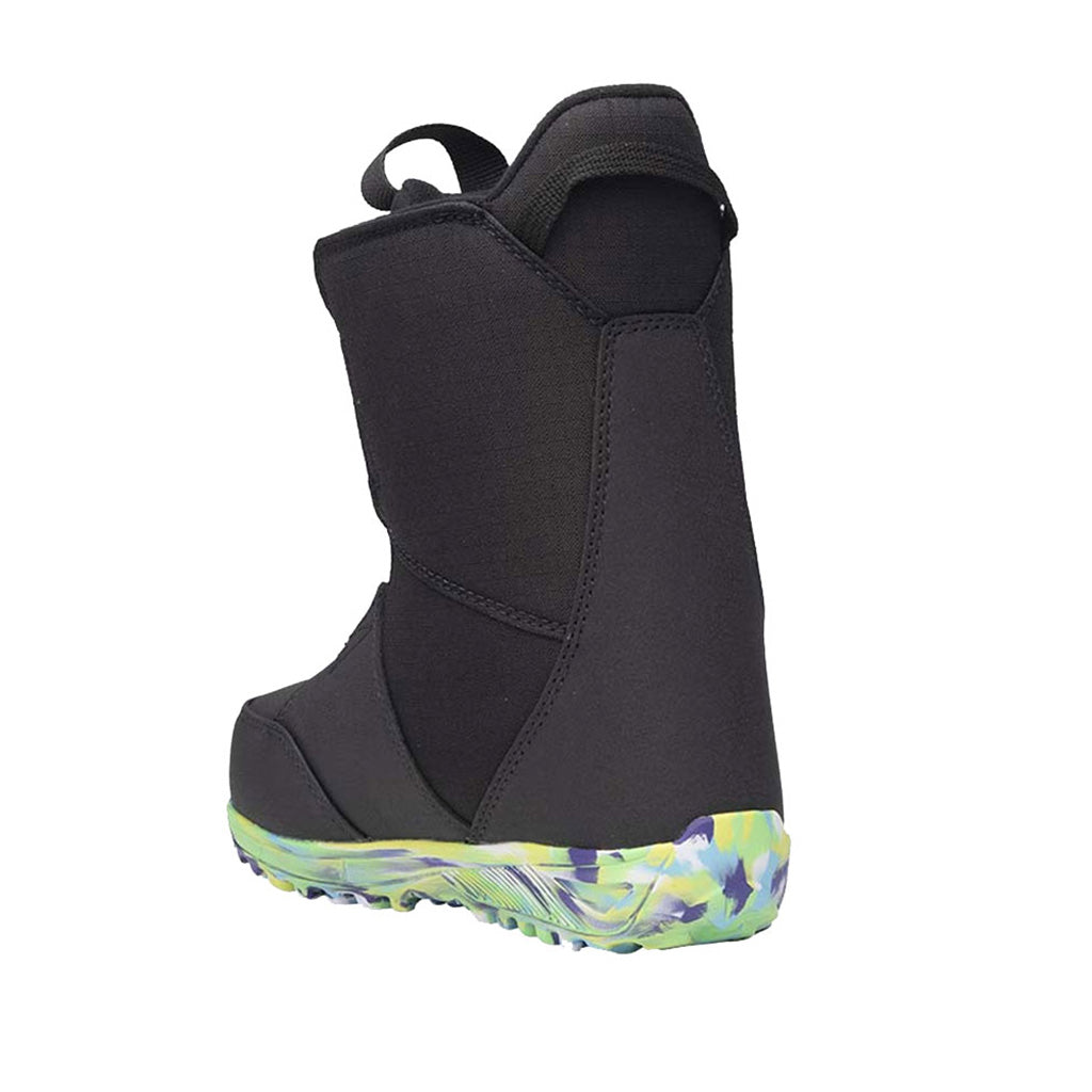 Micron Mini Snowboardstøvler i farven sort set fra siden
