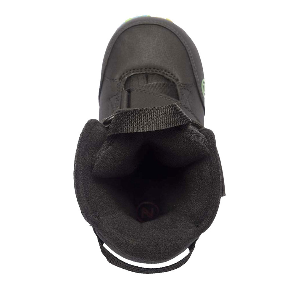 Micron Mini Snowboardstøvler i farven sort set oppe fra