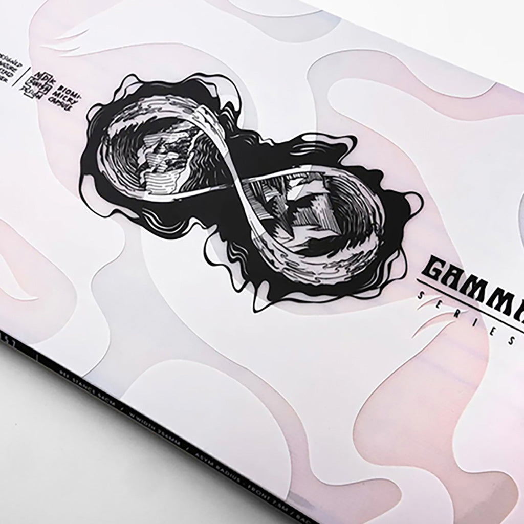 Et snowboard, Gamma i farven hvid skrå vinkel