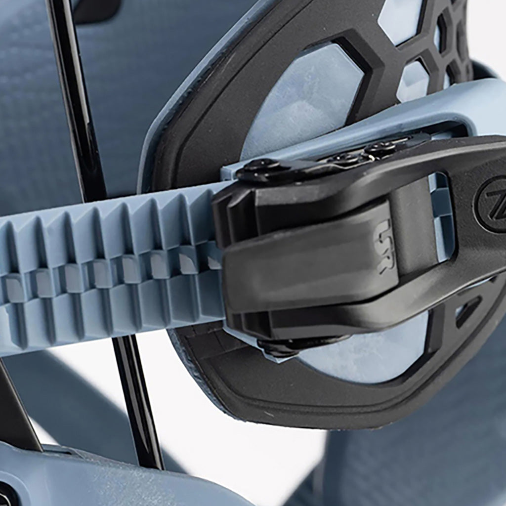 Snowboardbinding, Flow Fuse i farven Slate blå nærbillede