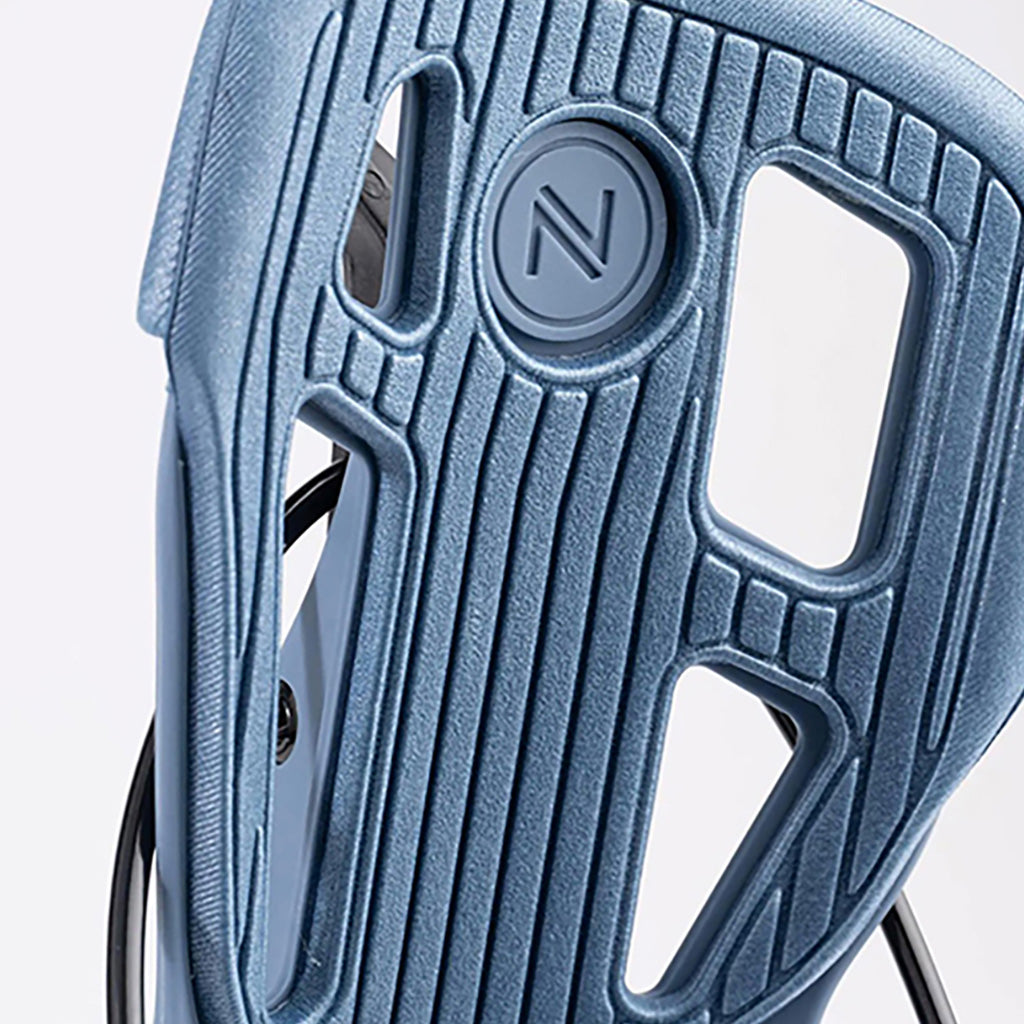Snowboardbinding, Flow Fuse i farven Slate blå detalje