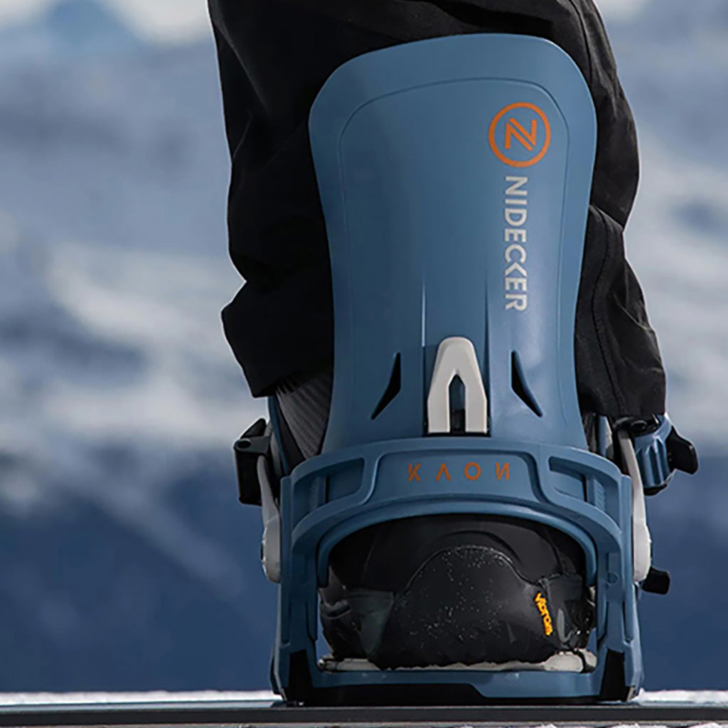 Snowboardbinding, Kaon i farven Slateblå highback view
