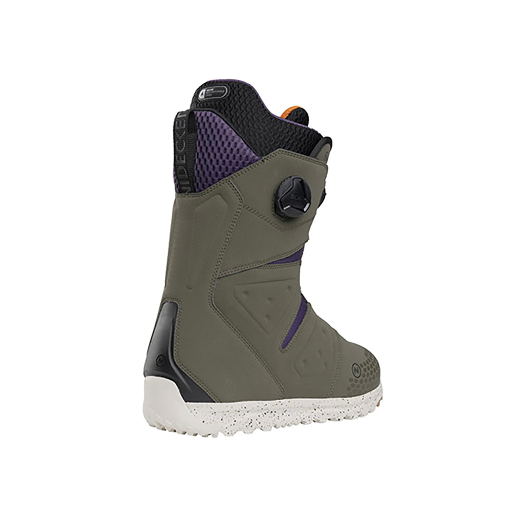 Altai Snowboardstøvler i farven grøn set fra venstre side