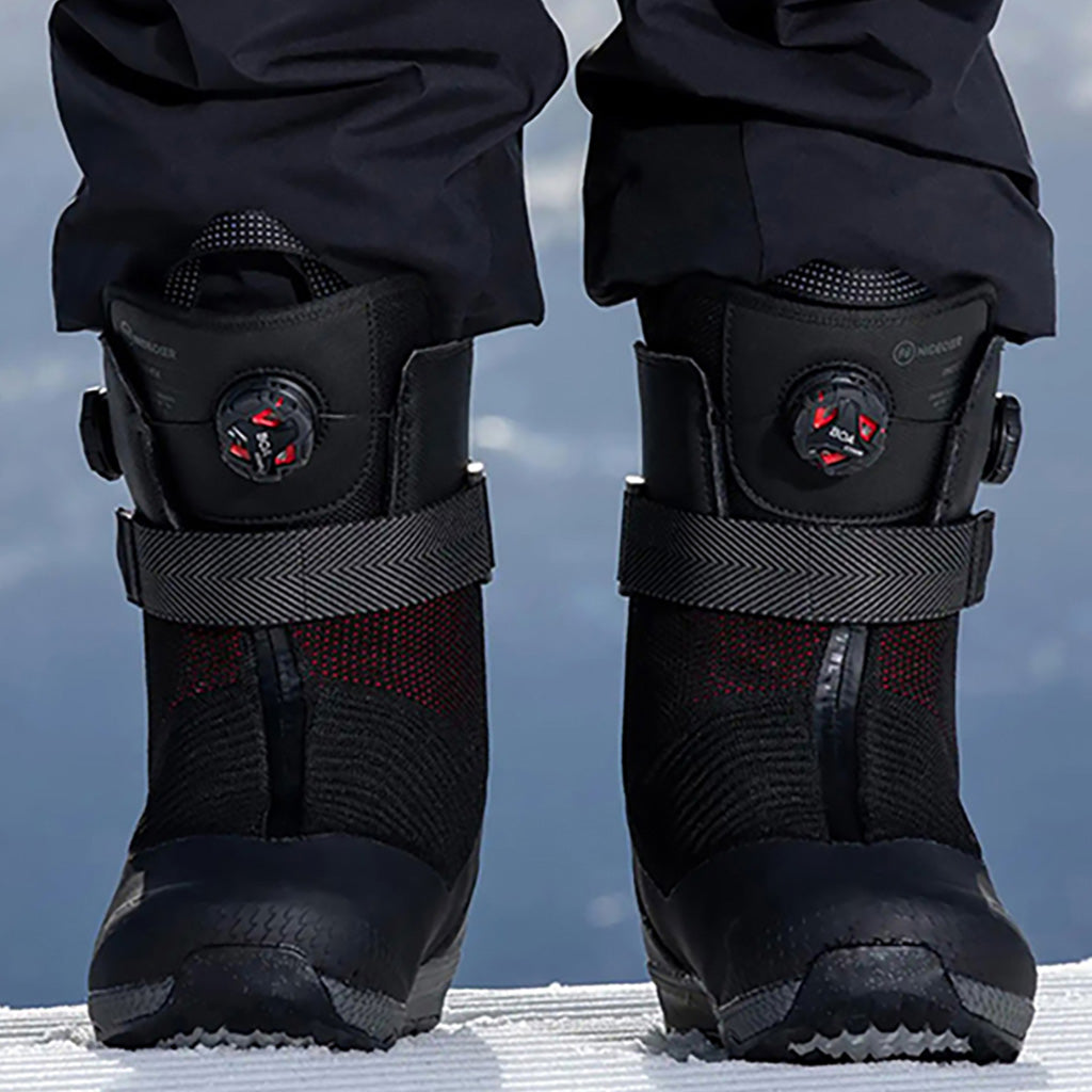 Index Snowboardstøvler i farven sort set bagfra