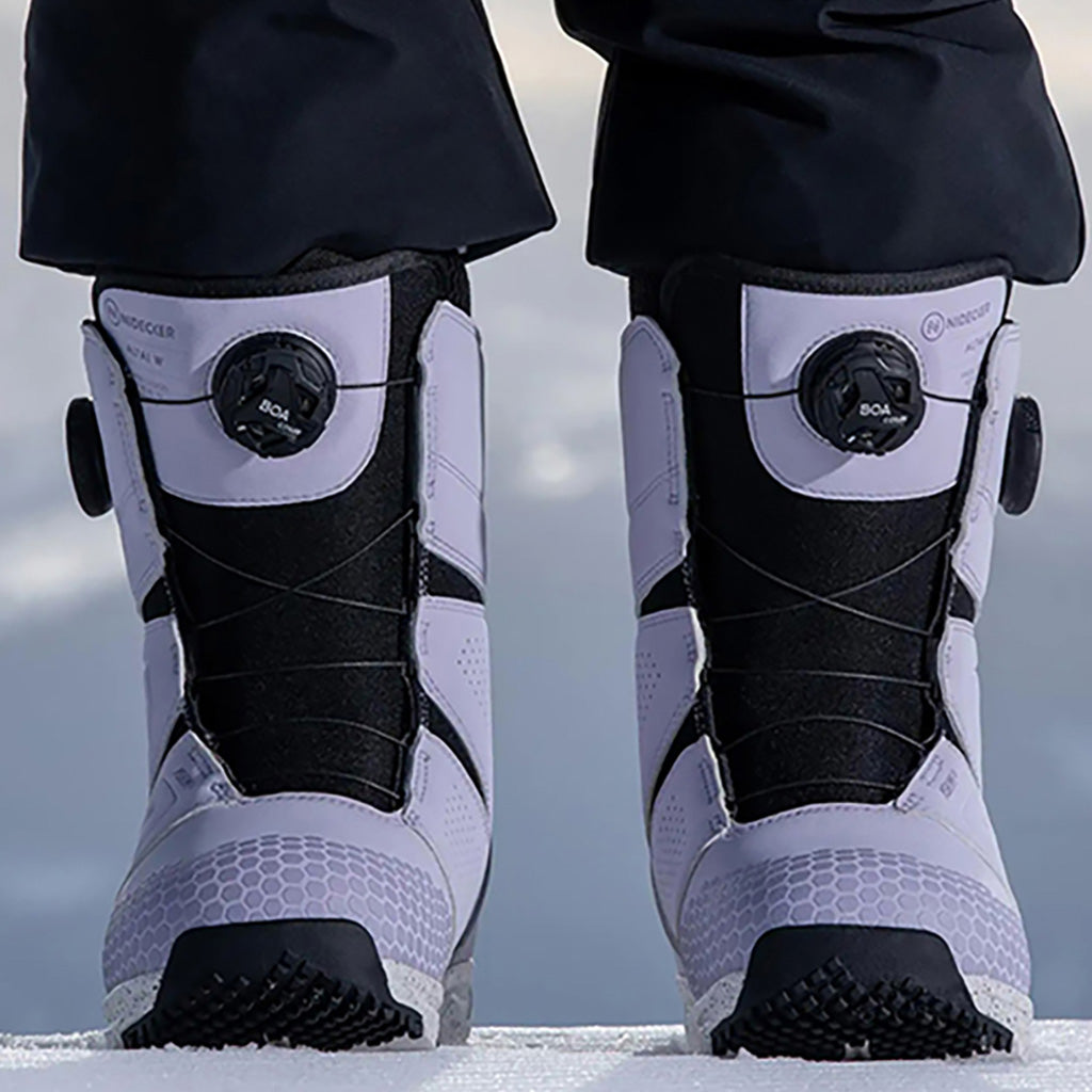 Altai Snowboardstøvler i farven Lavender set bagfra