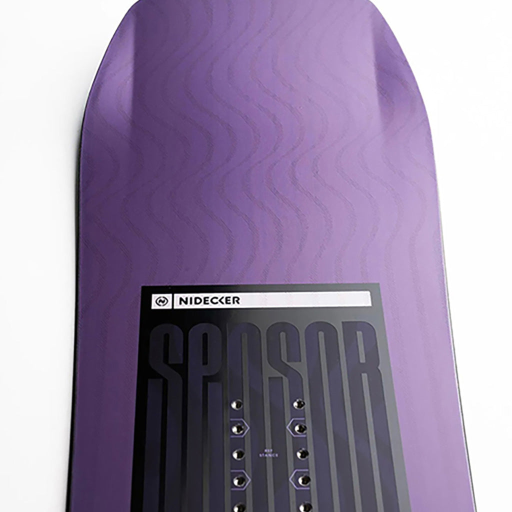 Et snowboard, Sensor i farven lilla perspektiv