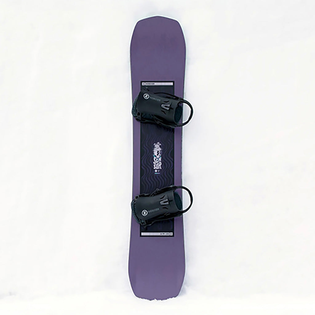 Et snowboard, Sensor i farven lilla set oppe fra