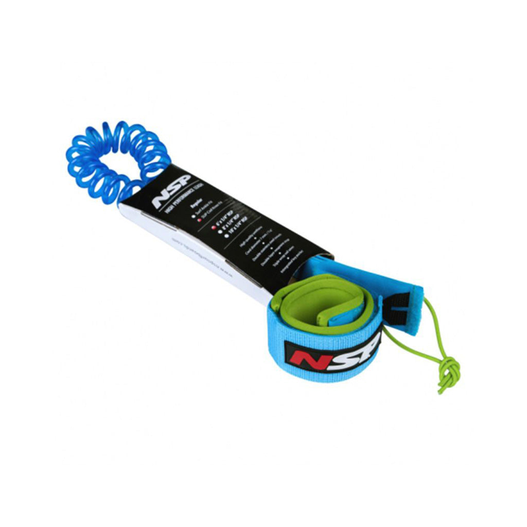 Sup Coil 6Ft 7Mm Leash set fra en skrå vinkel