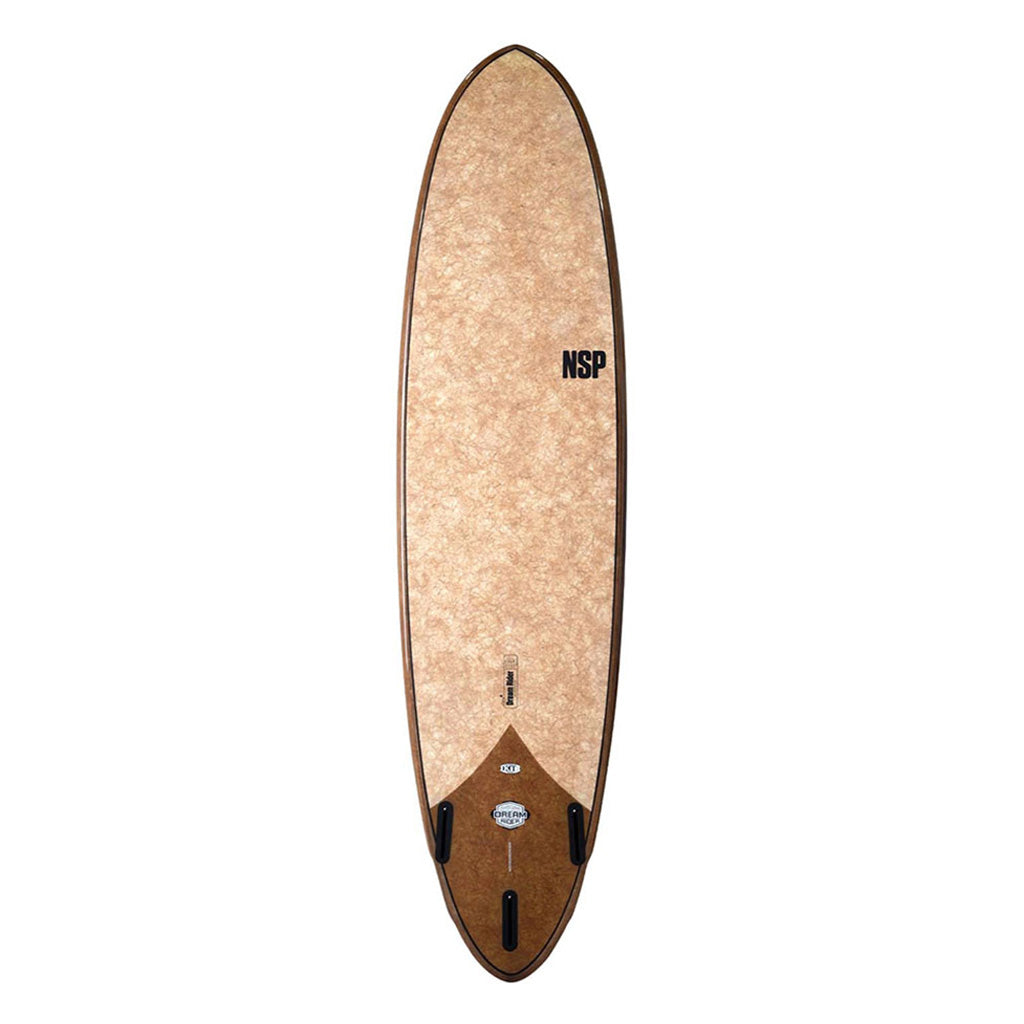 Et Surfboard, Coco Dream Rider 7'6" i farven Flax Toffee Ftu set nede fra