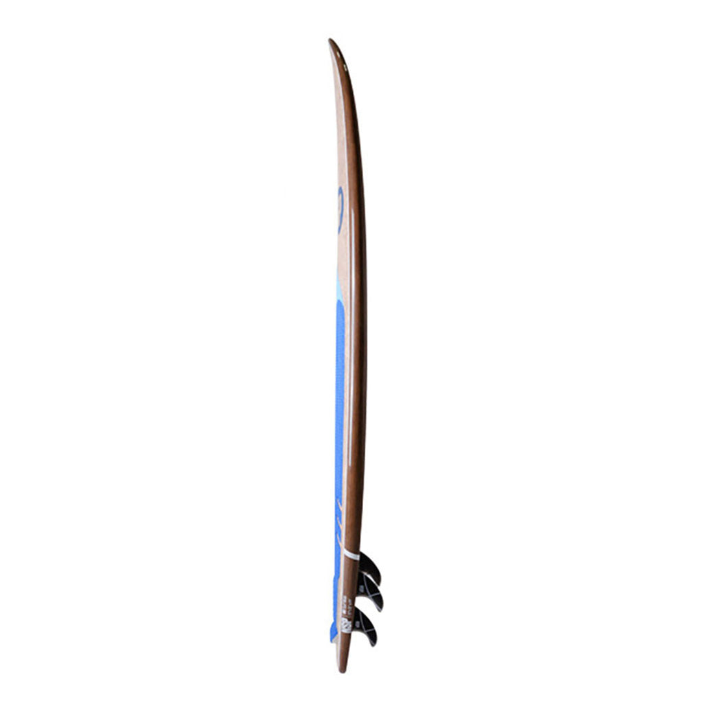 Sup board, Coco Dc Surf Wide 8'7" i farven Flax blå Ftu set fra venstre side