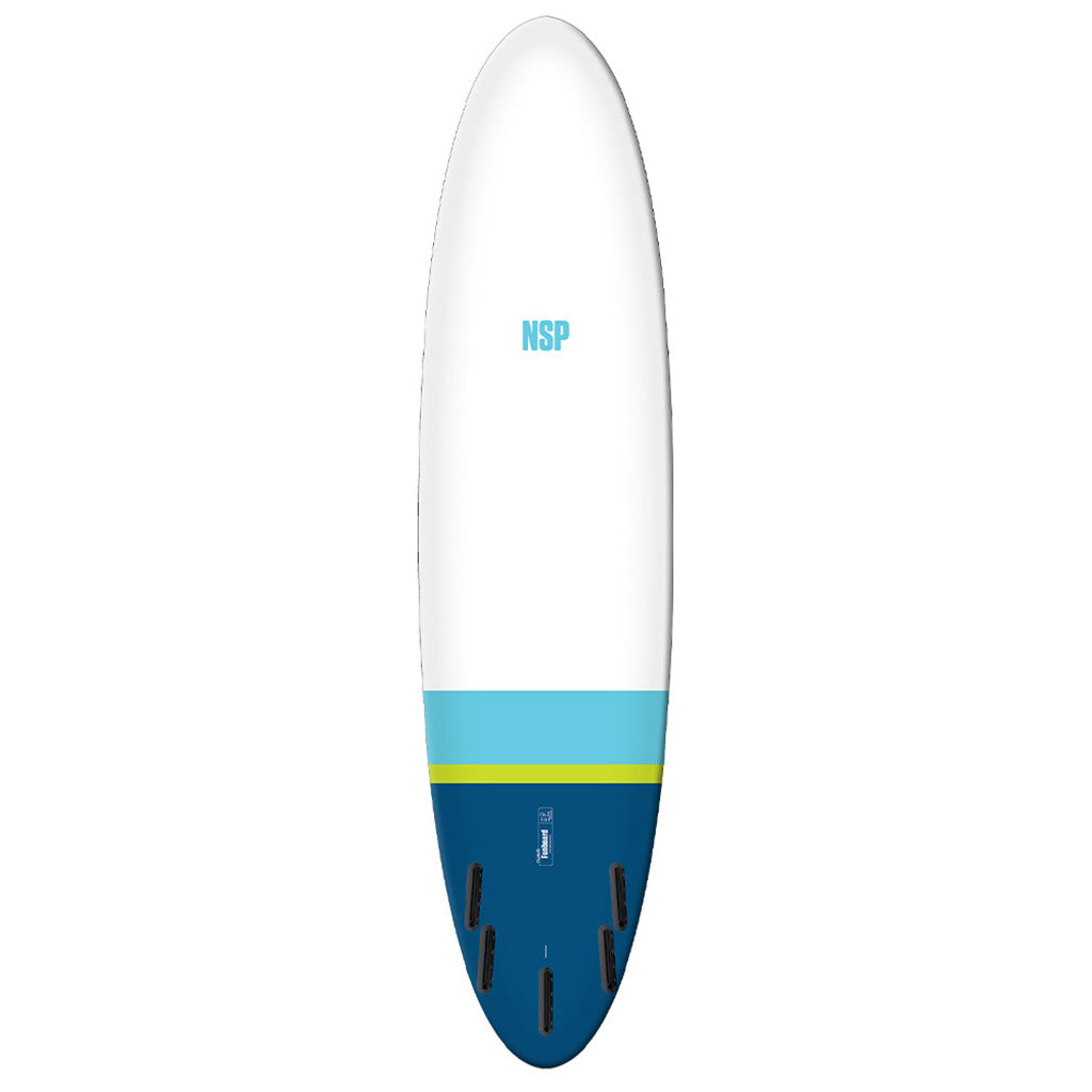 Et Surfboard, Elements Hdt Fun 6'8" i farven Tail Dip Navy Ftu set bagfra