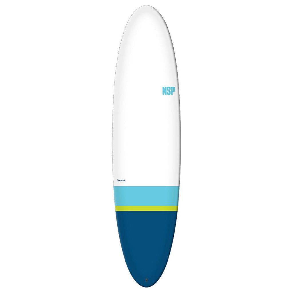 En Surfboard, Elements Hdt Fun 7'2 i farven Tail Dip Navy Ftu