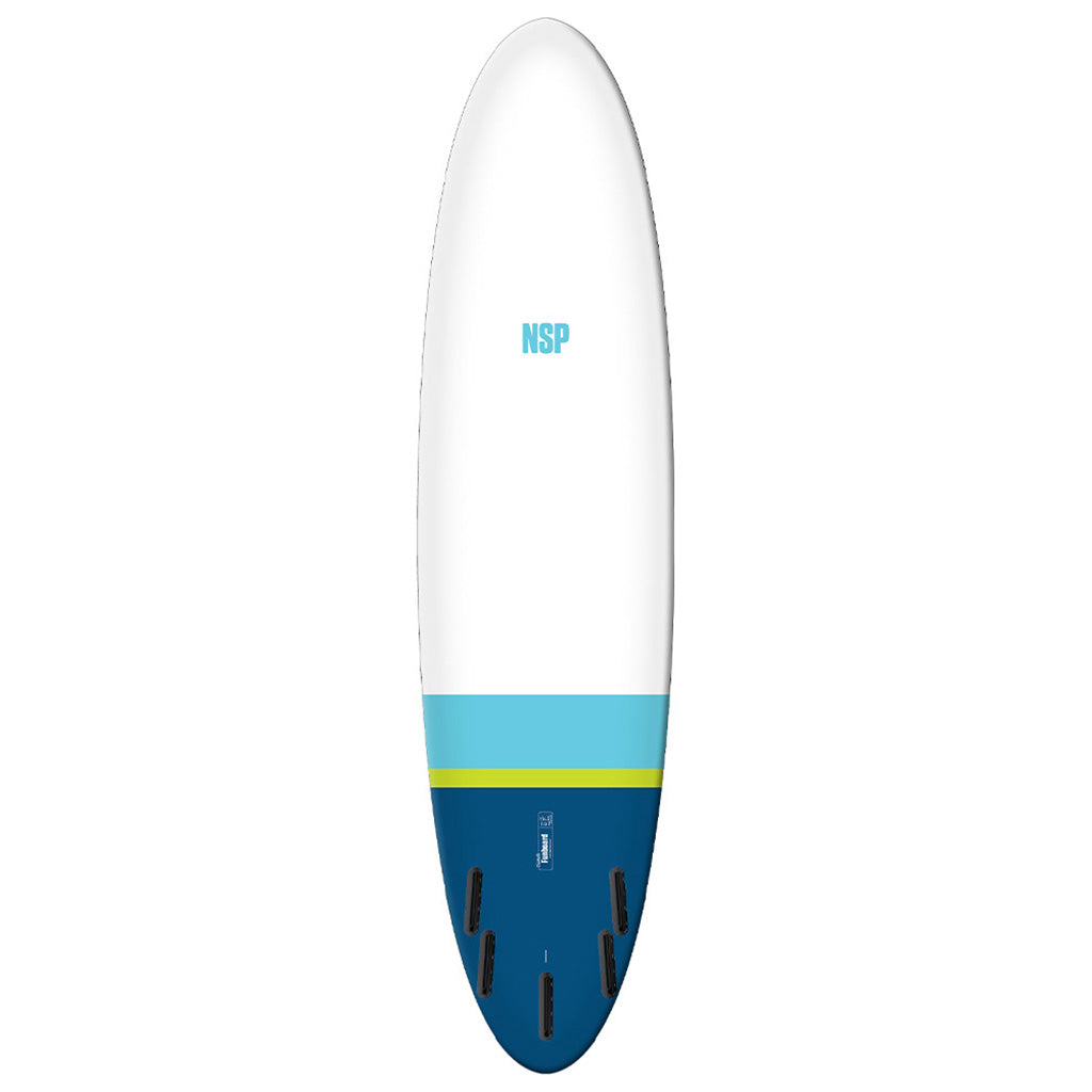 Et Surfboard, Elements Hdt Fun 7'2" i farven Tail Dip Navy Ftu set nede fra