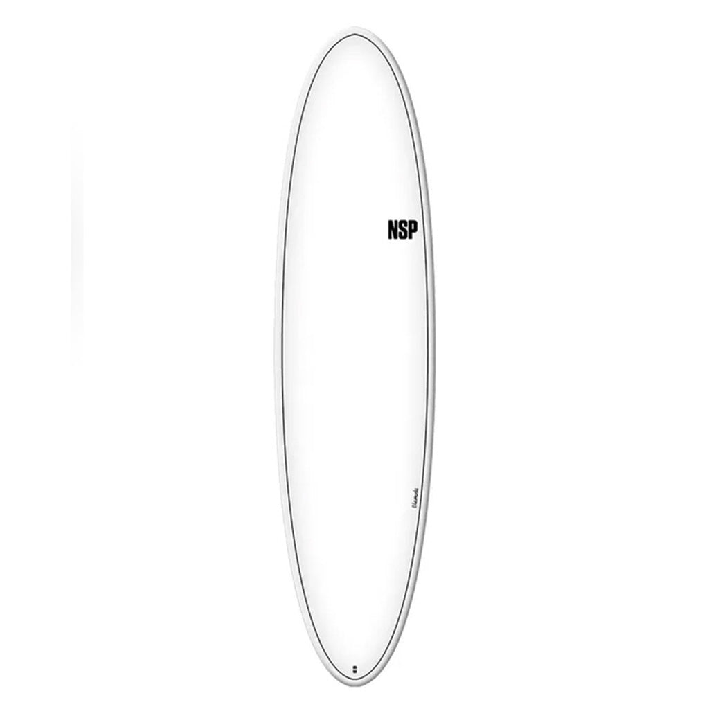 En Surfboard, Elements Hdt Fun 7'2 i farven hvid Ftu