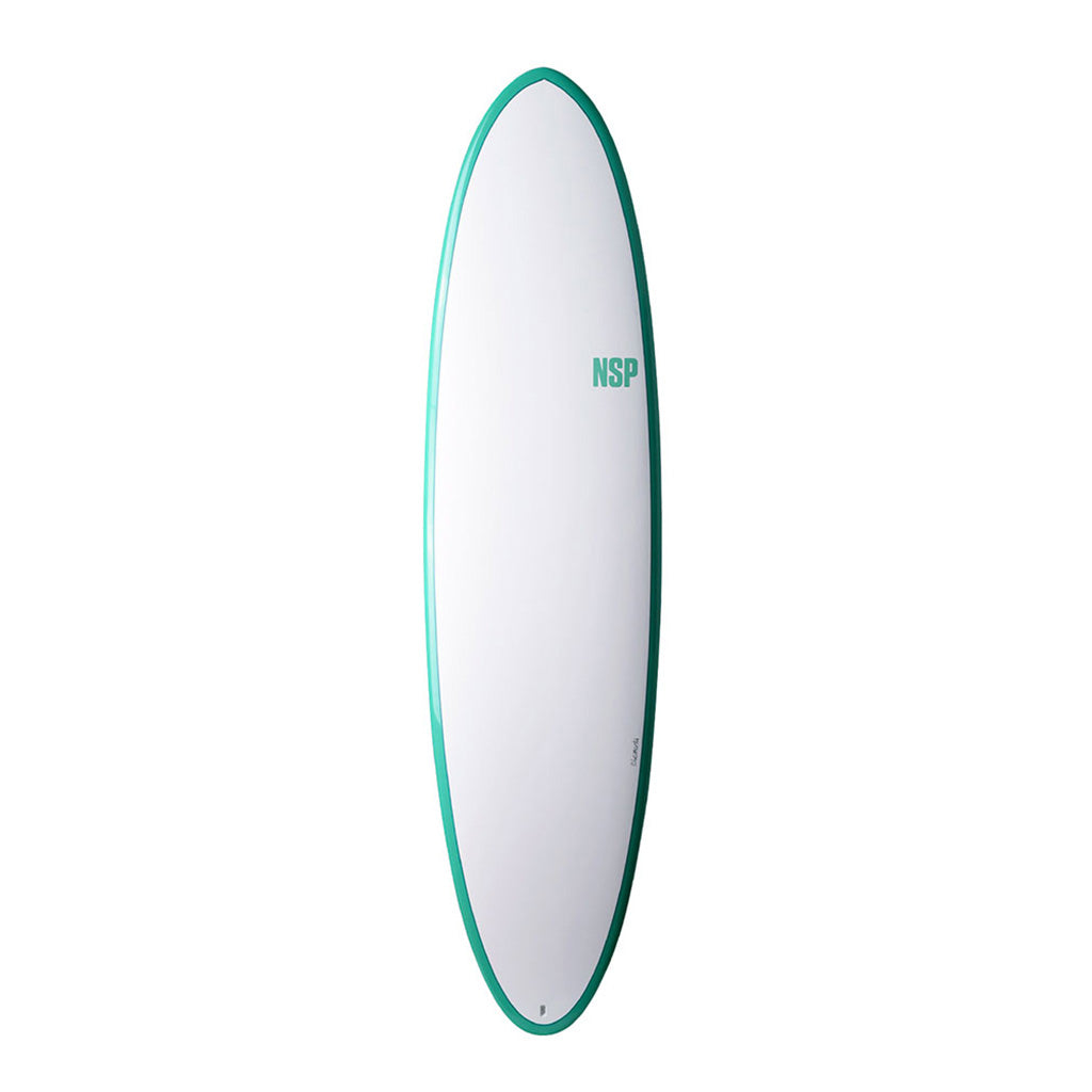 En Surfboard, Elements Hdt Fun 7'2 i farven grøn Ftu