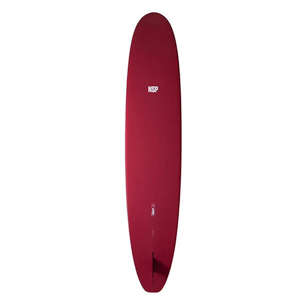 Et Surfboard, Elements Hdt Long 8'0" i farven rød Ftu set forfra