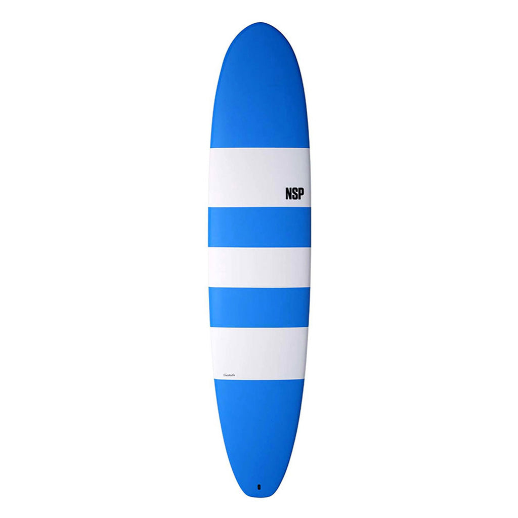 En Surfboard, Elements Hdt Long 8'0 i farven blå Stripes Ftu