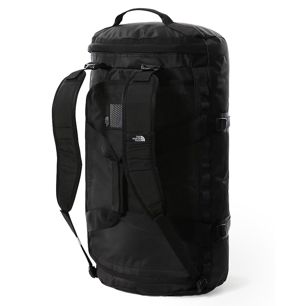 Base Camp Duffel M i farven Tnf rød/Tnf sort set fra venstre side