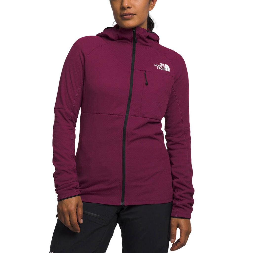 Summit Futurefleece FZ Hoodie Midlayer i farven Boysenberry set forfra