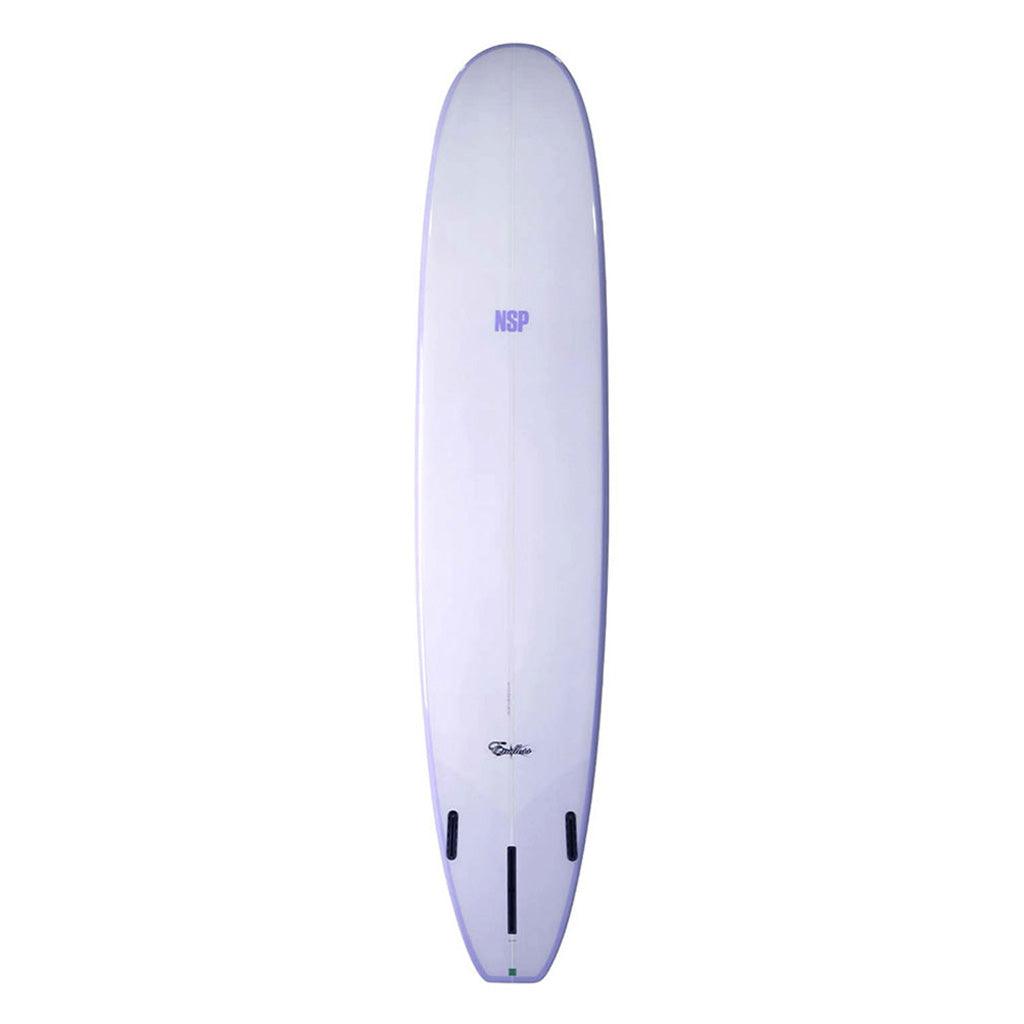 Et Surfboard, Endless Surf Pu 9'6" i farven Violet Ftu set forfra
