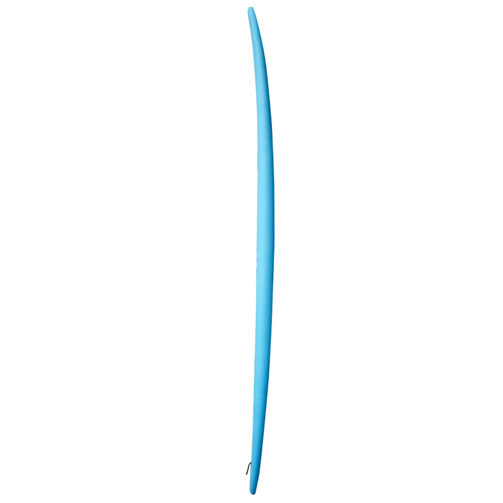 Et Surfboard, Teacher'S Pet 8'4" Softboard i farven blå set fra siden
