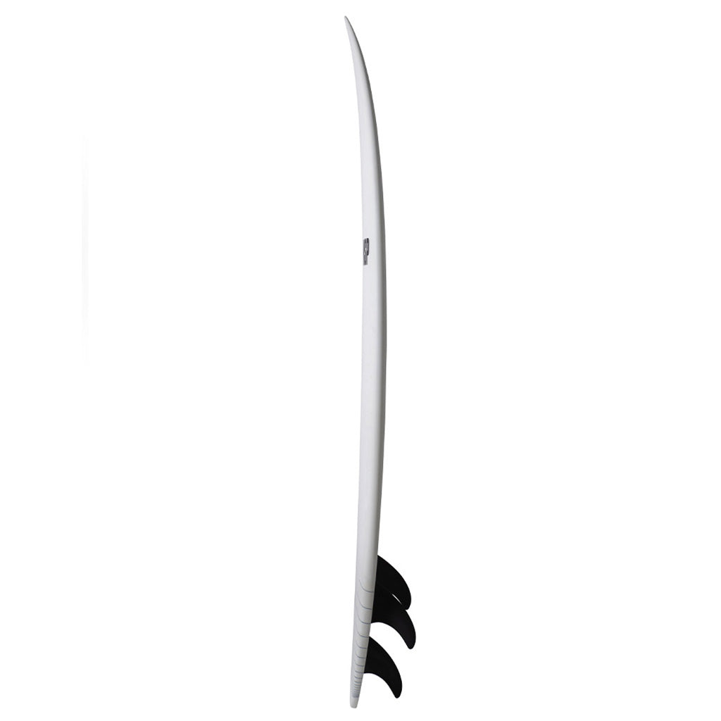 Et Surfboard, Nsp Protech Tinder-D8 6'2" i farven hvid Ftu set fra venstre side