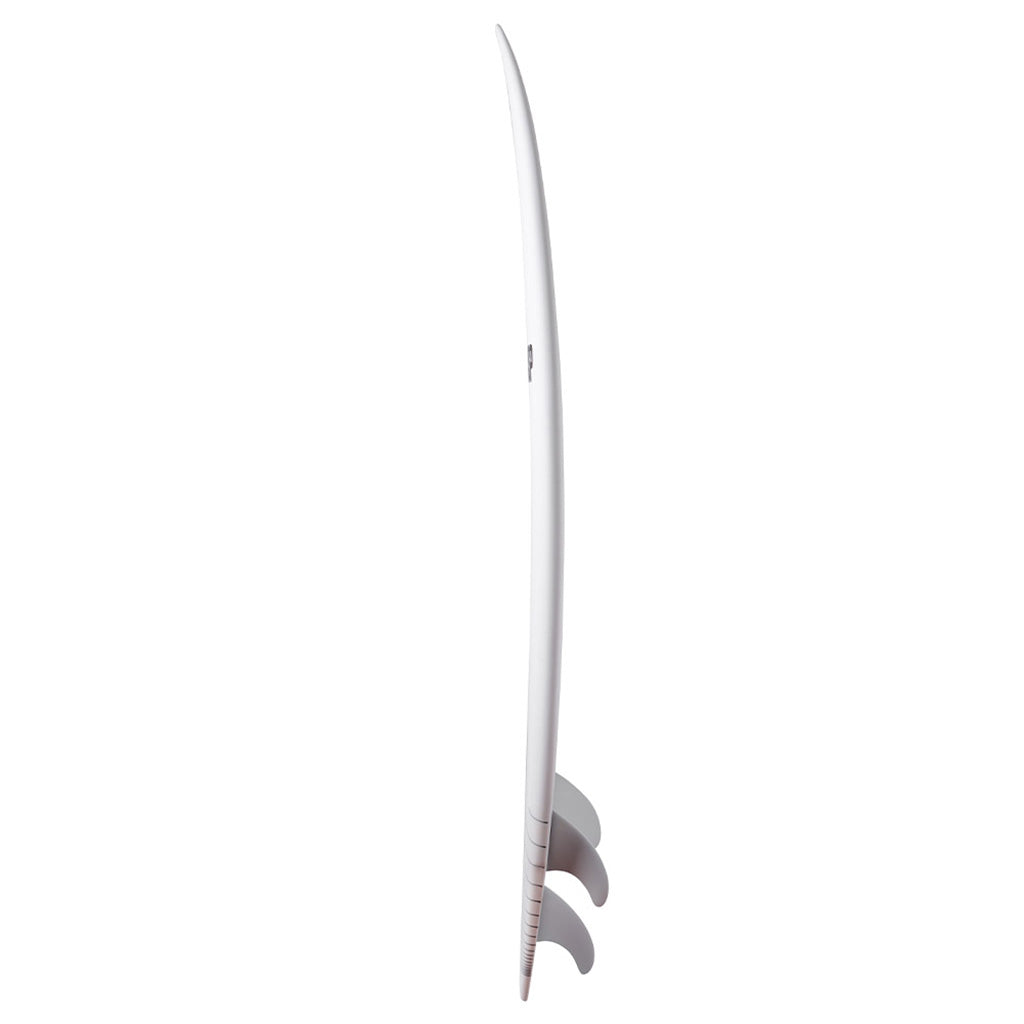 Et Surfboard, Protech Fish 6'8" i farven hvid Tint Ftu set fra højre side