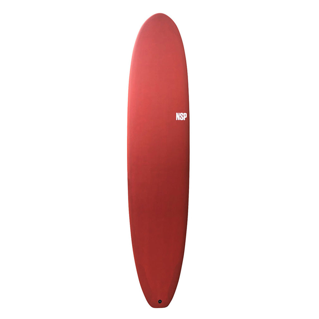 En Surfboard, Protech Long 8'0 i farven rød Tint Ftu
