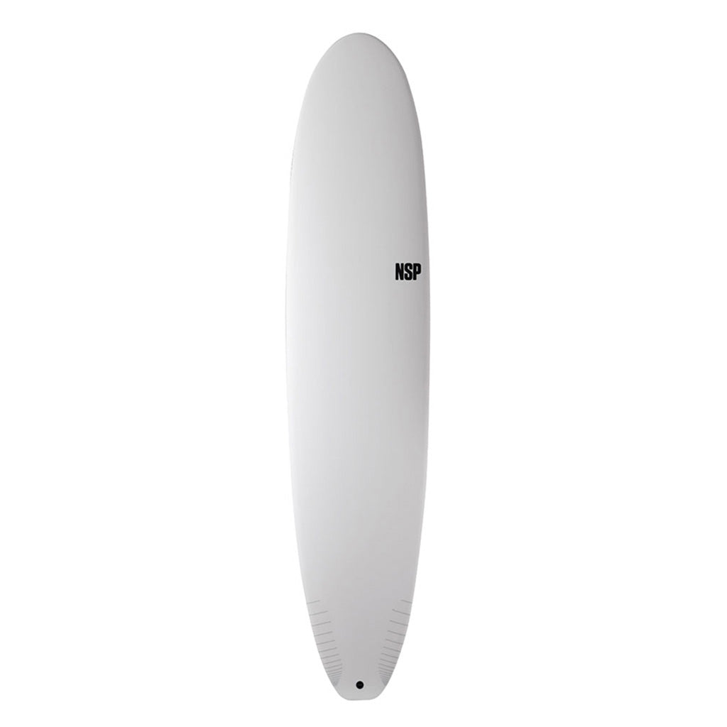 En Surfboard, Protech Long 8'0 i farven hvid Tint Ftu