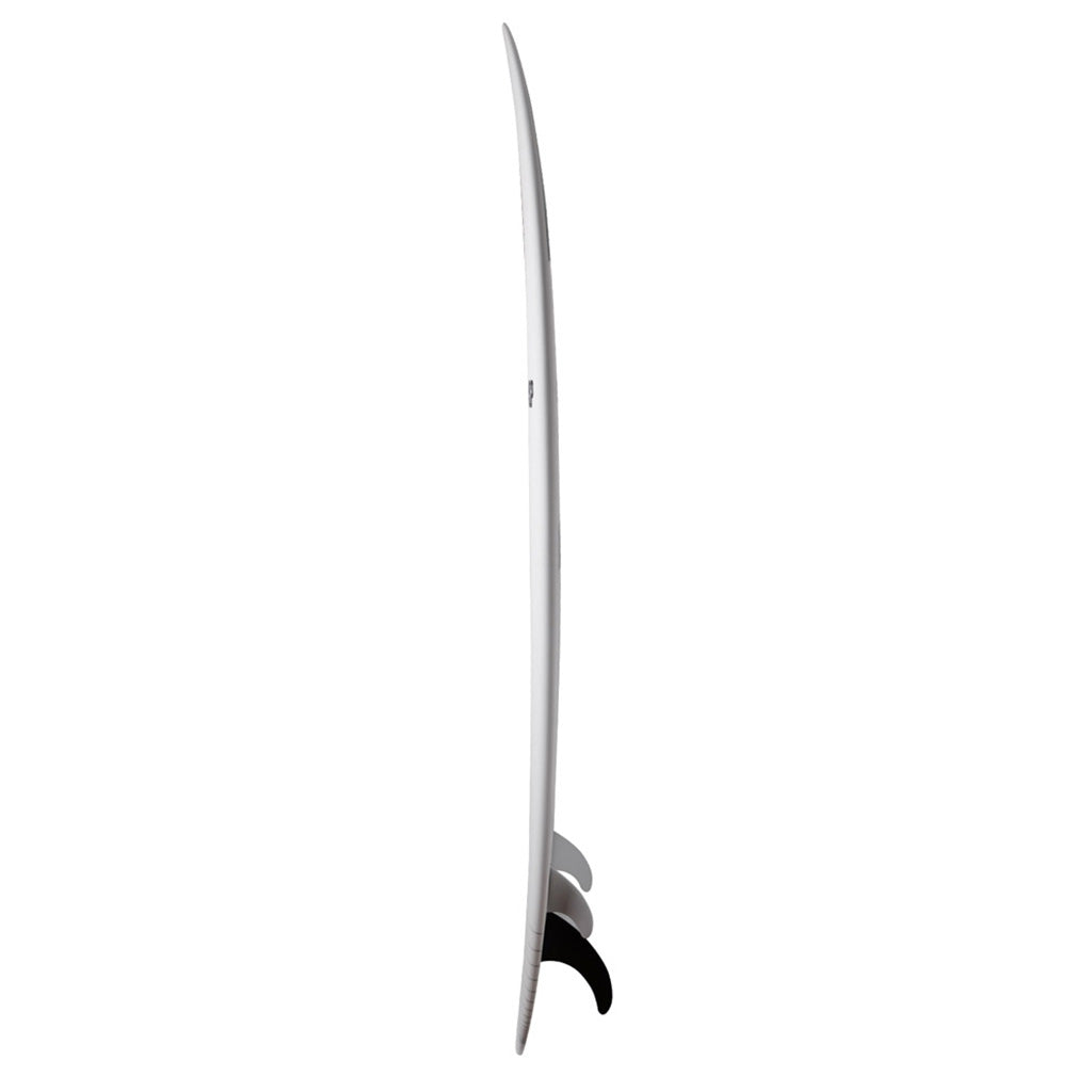 Et Surfboard, Protech Long 8'6" i farven hvid Tint Ftu set fra siden