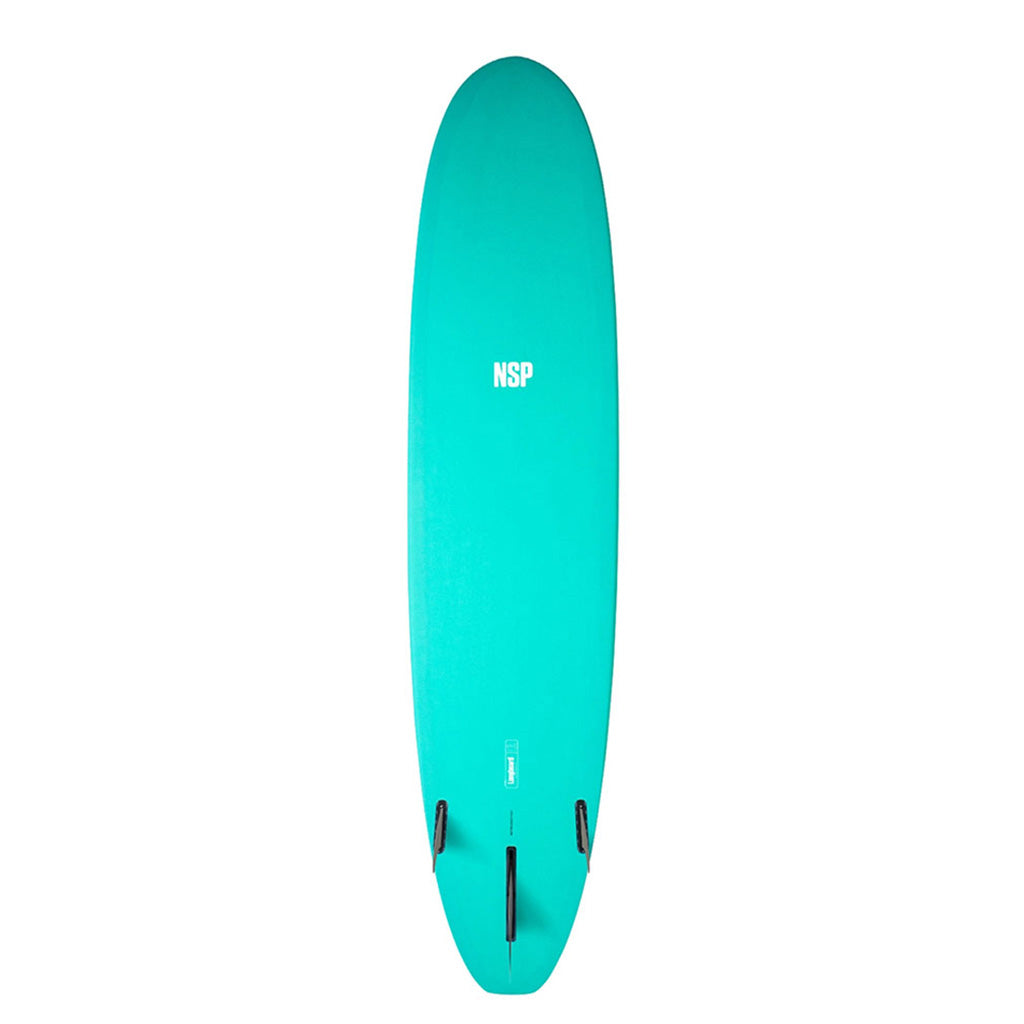Et Surfboard, Protech Long 8'0" i farven Moroccan blå Tint Ftu set nede fra