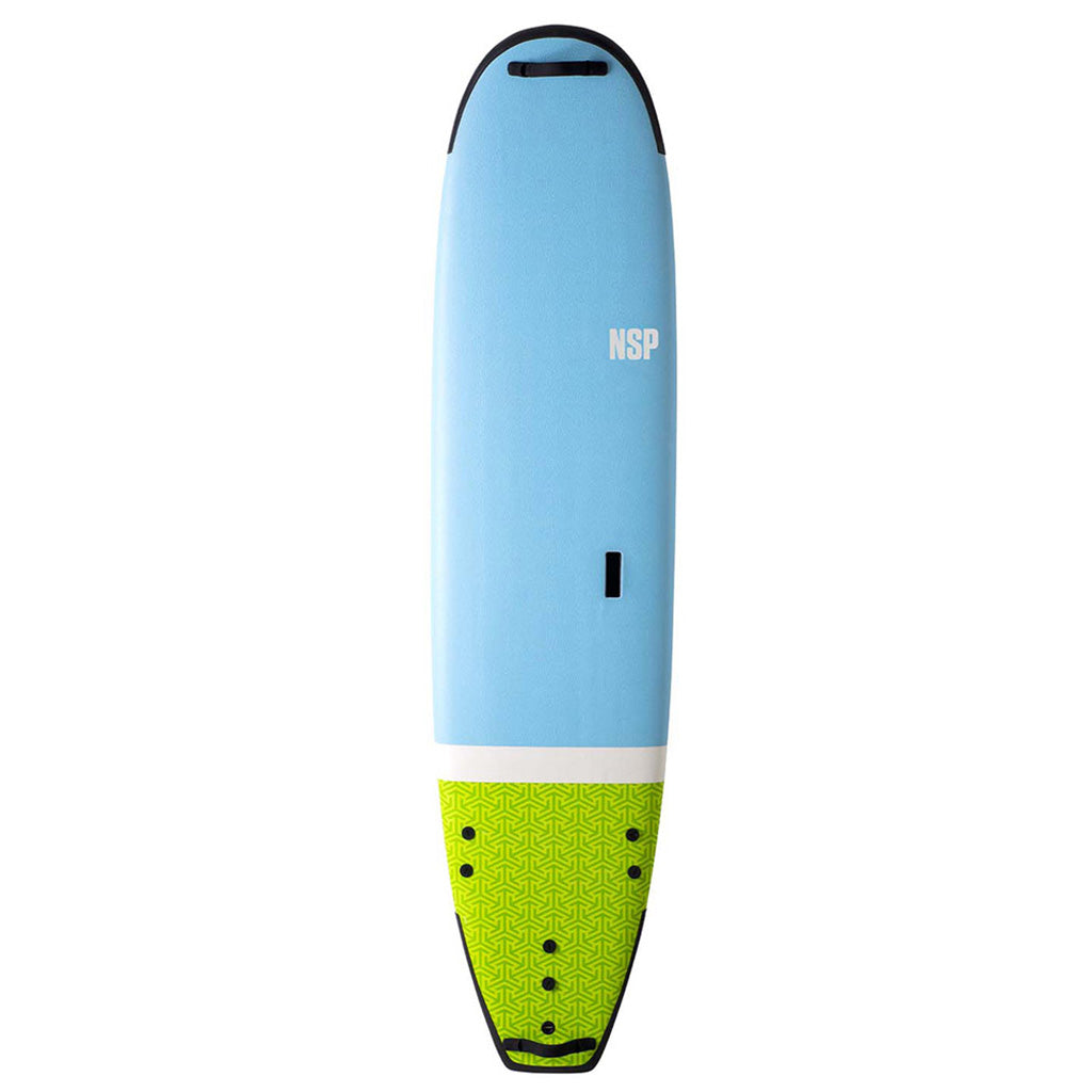 En Surfboard, Soft Surf Wide 8'4 i farven Tail Dip grøn