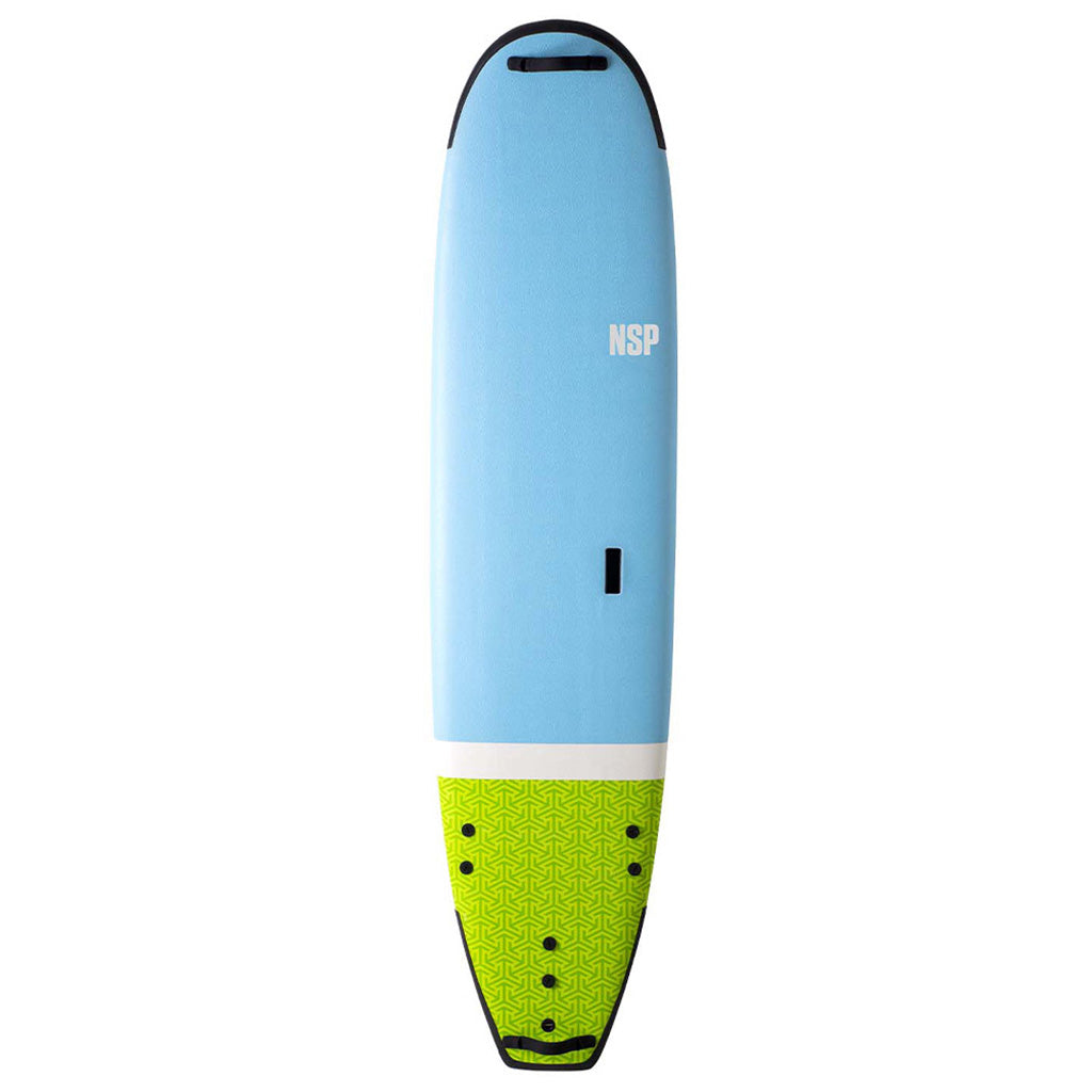 En Surfboard, Soft Surf Wide 9'2 i farven Tail Dip grøn