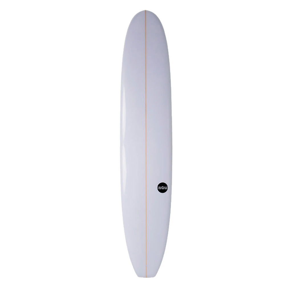 En Surfboard, Nuu Whistlepunk PU 9'6 i farven Clear