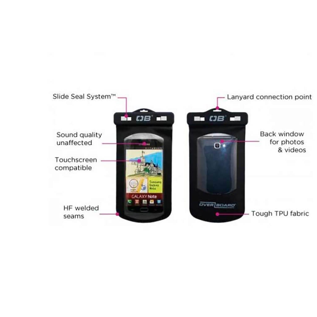 Vandtæt Smartphone etui set forfra og bagfra