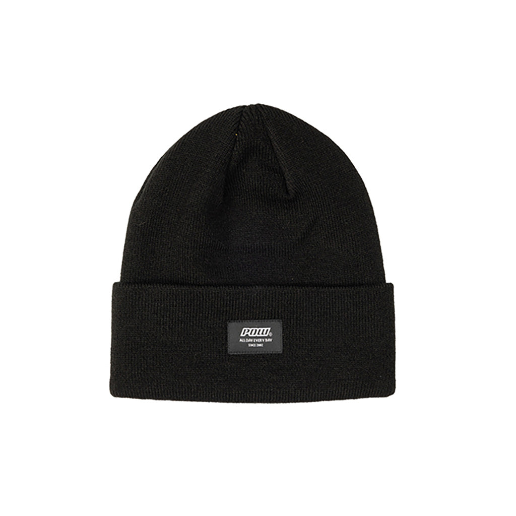 En Beanie, Logo i farven sort