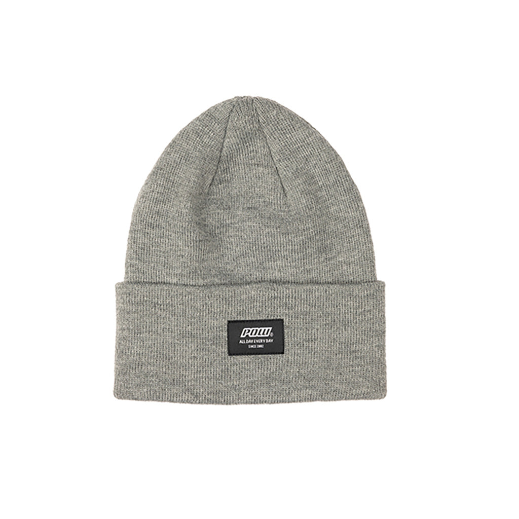 En Beanie, Logo i farven Heather grå