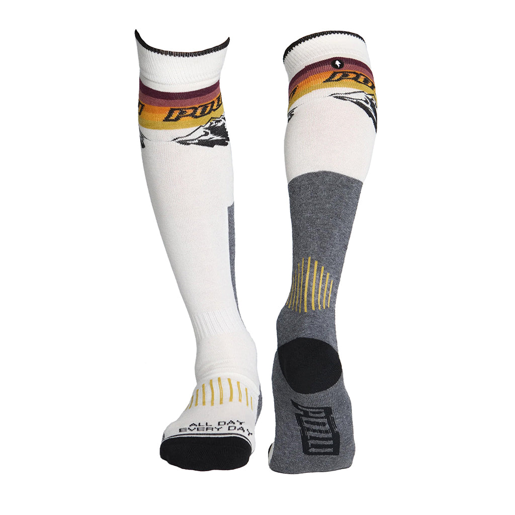 Baker Sock - 2 Pack White/Black - Skisokker