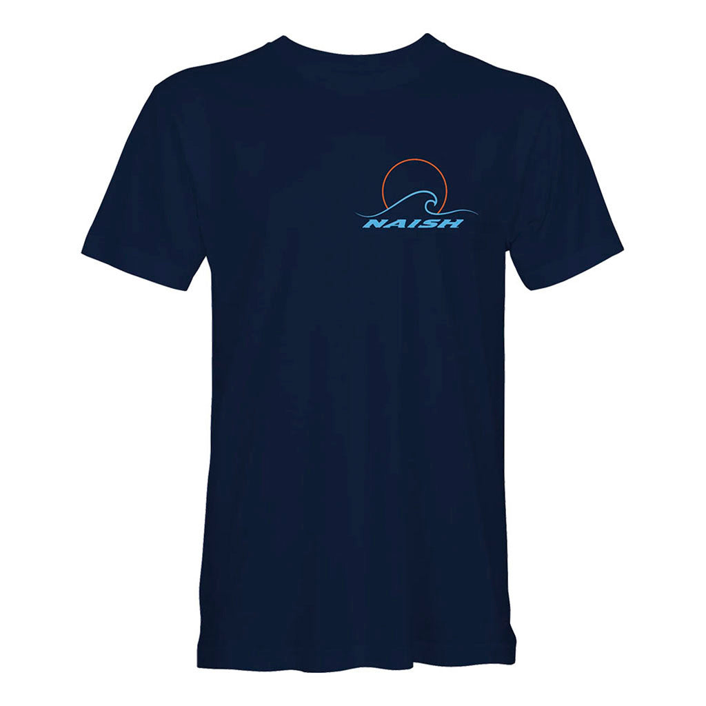 En T-Shirt, Wave i farven Navy