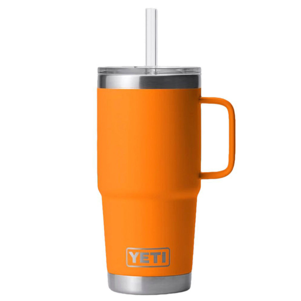 Rambler 25 Oz Straw Mug i farven King Crab Orange