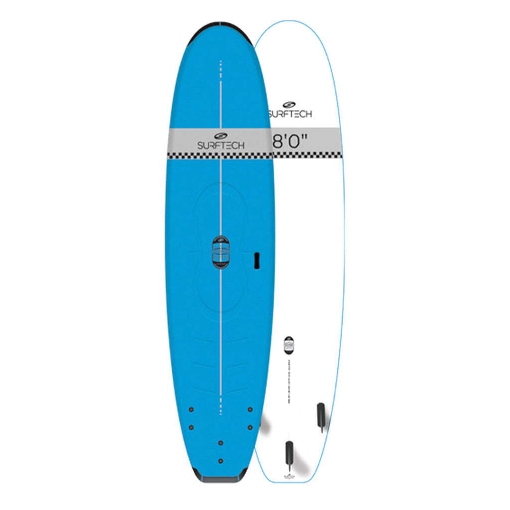 En Surfboard, sorttip L2S 8'0 i farven blå
