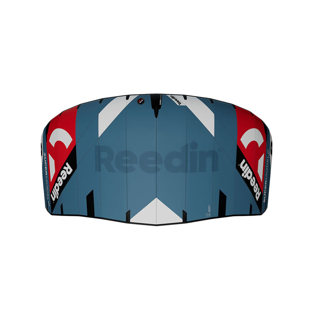 En Kite, Supermodel V4 HTF i farven Neptune blå set forfra