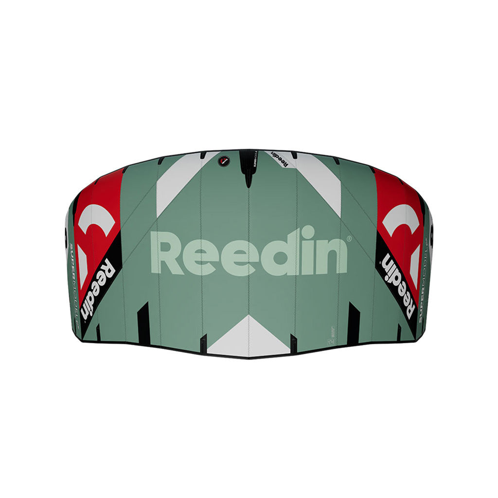 En Kite, Supermodel V4 HTF i farven Lunar Rock set oppe fra